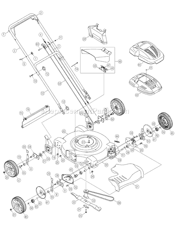 Page C Diagram and Parts List for 12A-26MC755 2006 Yard Man Lawn Mower